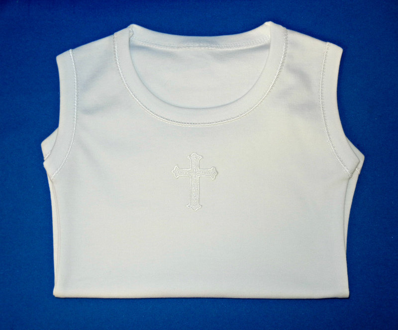 Onesie Baby Tank w/ Large Cross